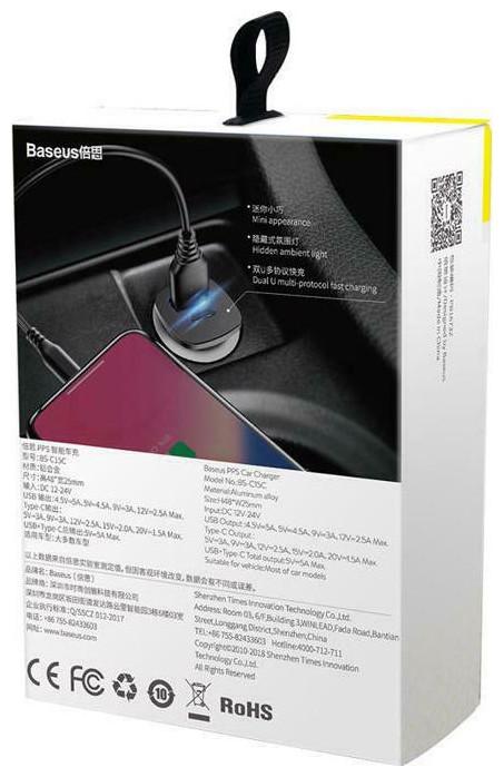 Image du produit Ugreen USB-C Power Delivery QC 3.0 20V 3A 60W (1 m, USB 2.0)
