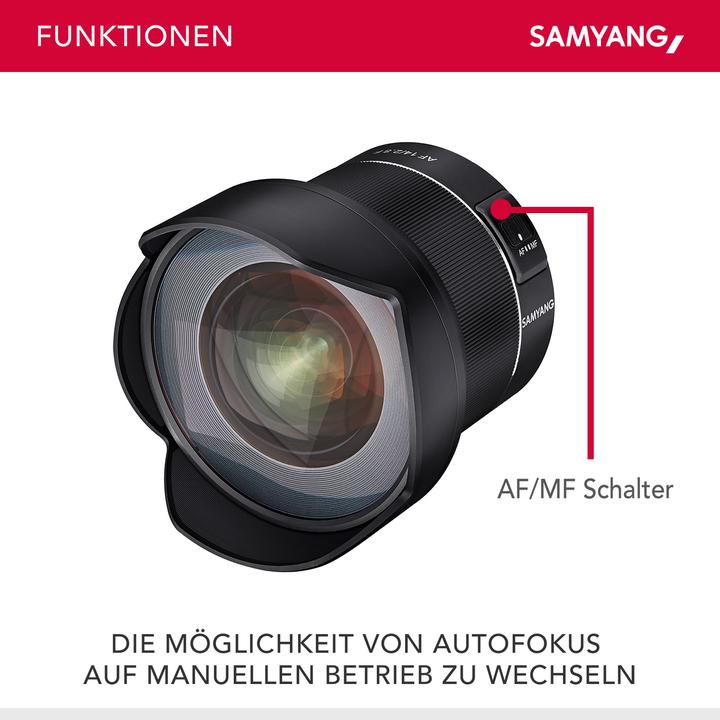 Image du produit Samyang AF 14mm F/2.8, Nikon (Nikon F, Plein format)