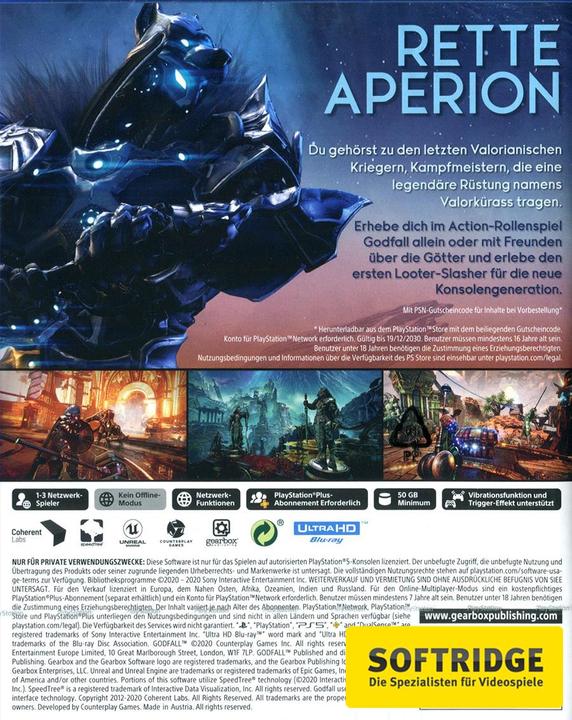 Image du produit Gearbox Godfall (PS5, DE)