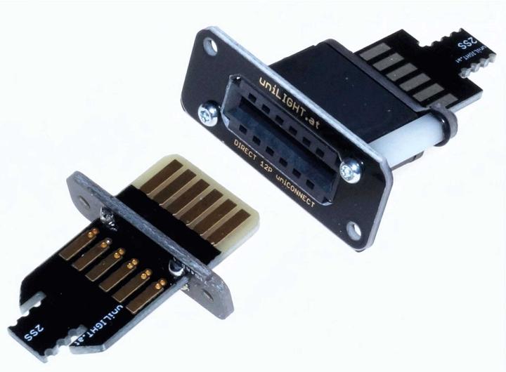 Produktbild Unilight Direktsteckverbindung DIRECT mit 6 primä ren Polen für 2 Servos, Bausatz, 2pcs