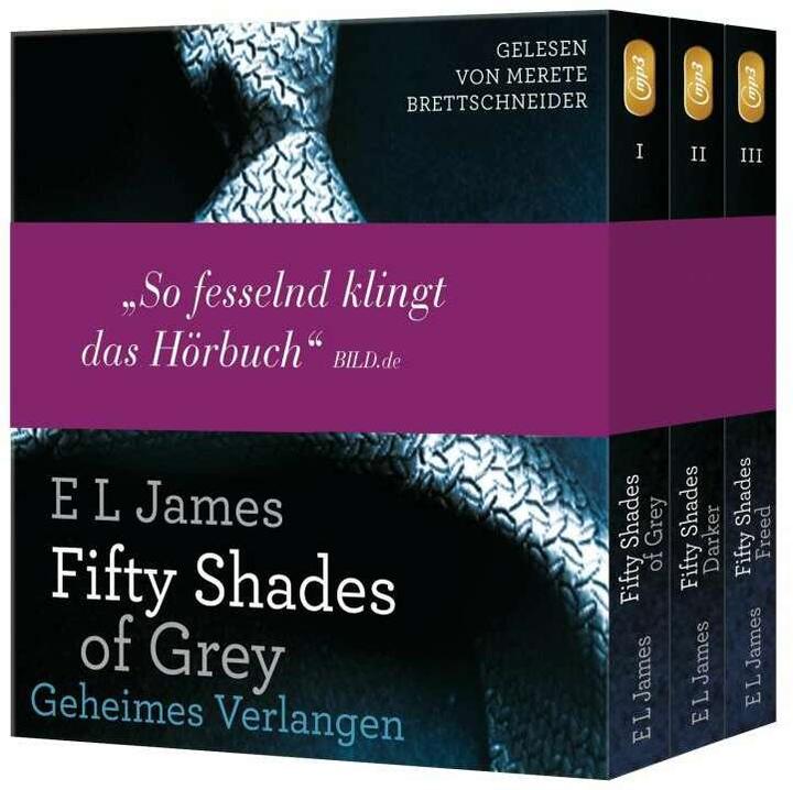 Actual product image Fifty Shades of Grey. The complete edition 1-3 (Sonja Hauser, E. L. James, Andrea Brandl, Merete Brettschneider, German)