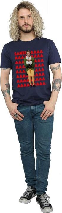 Immagine prodotto Elf Buddy Santa Scream Maglietta Uomo (XL)