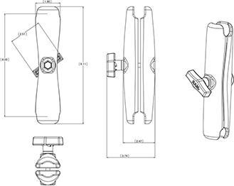 Produktbild Rammount RAM Doppel Gelenk-Arm