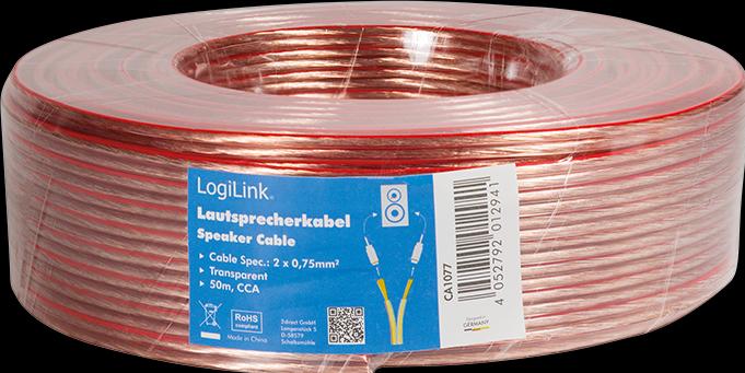 Produktbild LogiLink CA Lautsprecherkabel (50 m, 0.75 mm²)
