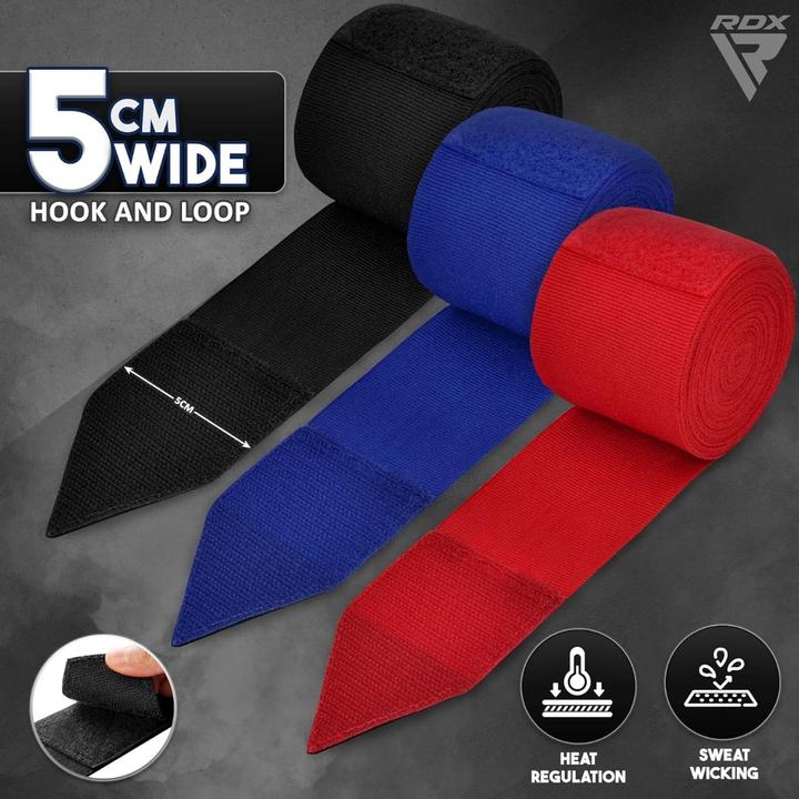 Produktbild Rdx Hand Wraps Combine Red, Black, Blue Plus