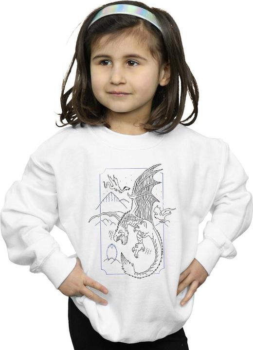 Produktbild Dragon Line Art Sweatshirt Mädchen (140, 146)