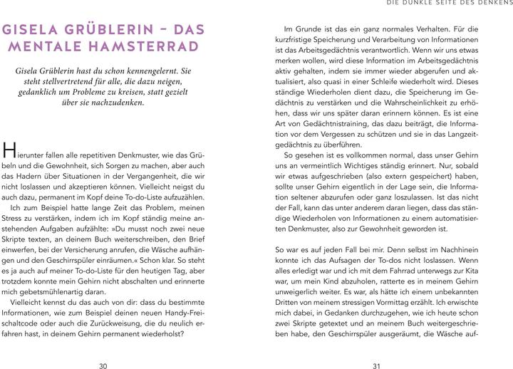 Nährwerte und Zutaten Genug gegrübelt, lieber Kopf! (Deutsch, Katharina Tempel, 2024)