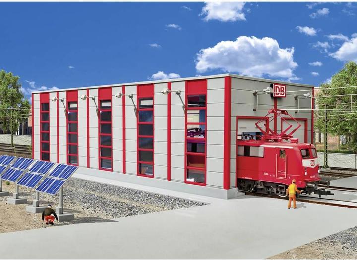 Actual product image Kibri 39256 H0 Deutsche Bahn maintenance hall