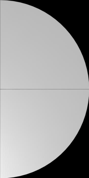 Image du produit MC Elément d'extension demi-rond pour le bureau double MyTable Y et Z avec cadre noir