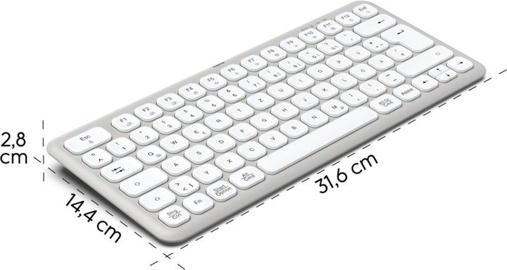 Actual product image Hama Multi-Device-Tastatur WK-500 kabellos Funk u. BT klein WS QWERTZ (DE, Wireless)