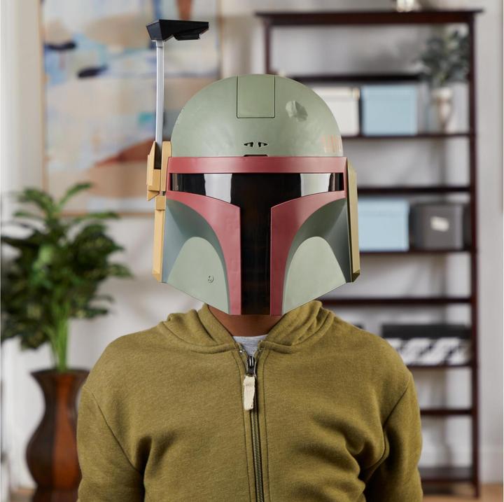 Actual product image Hasbro Electronic Boba Fett Mask, Star Wars Costume for Kids, Star Wars Toys for Boys
