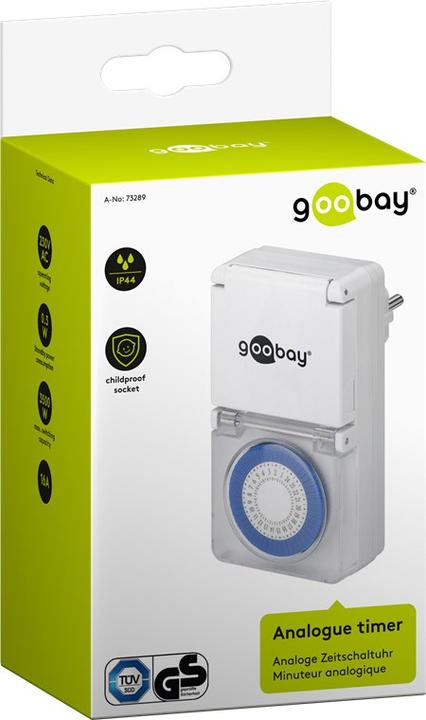 Produktbild Goobay Analoge Zeitschaltuhr IP44