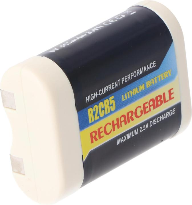 Produktbild AccuCell Schnellladegerät 2CR5 PowerSet inklusive dem Li-ion Akku 2CR5, 2CR5M, 2-CR5 M (1 Stk., 2CR5, 600 mAh, Ladegerät inkl. Akku)