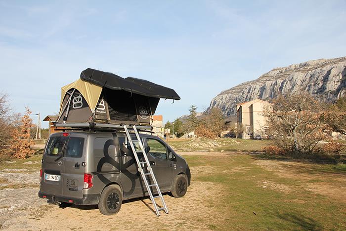 Actual product image V8 Equipment E.BEX.2 (Roof tent, 62 kg, 2 persons)