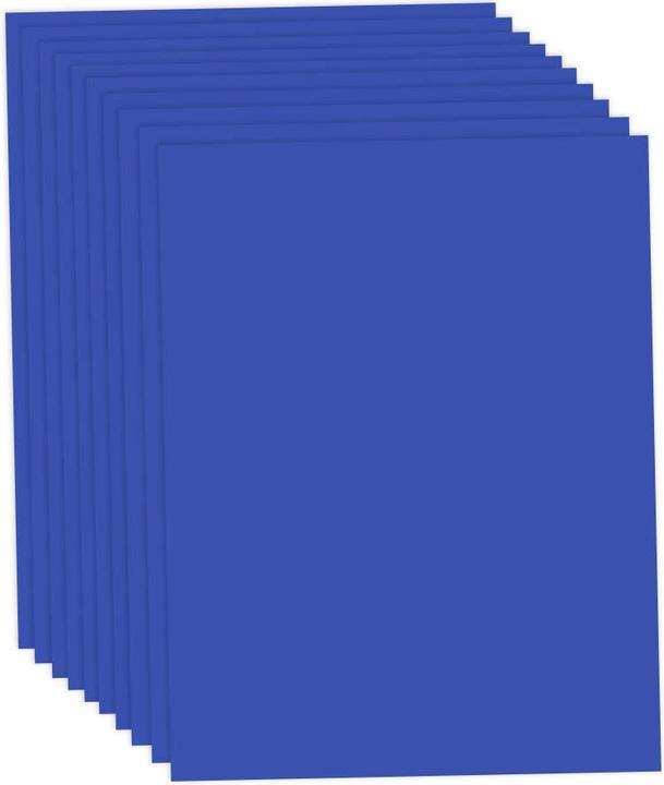 trendmarkt24 Cartone argilla blu reale 50 x 70 cm 10 fogli 300g/m² (300 g/m²)