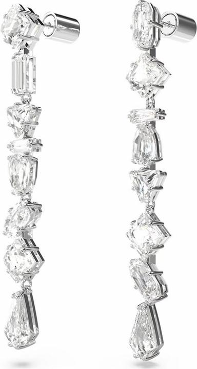 Swarovski Mesmera Drop Ohrhänger Verschiedene Schliffe Lang Weiss (Swarovski Metall)