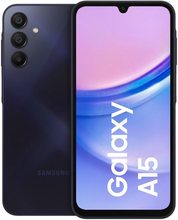 Samsung Galaxy A15 (128 GB, Blue, Black, 6.50", Hybrid Dual SIM, 50 Mpx, 4G)