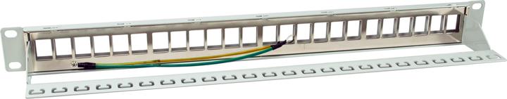 Actual product image equip Patch panel 24x RJ45 Cat6A 19" FTP 1U Premium light grey