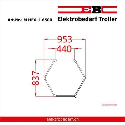 Produktbild EB Troller LED-Hexagon (4320 lm)
