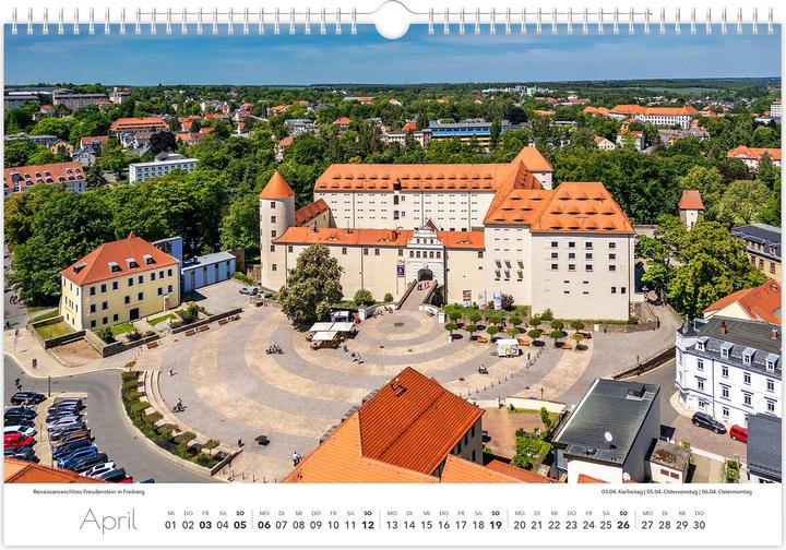 Produktbild Kalender Sachsen von oben 2026 - Luftaufnahmen (45 x 30 cm, Deutsch)
