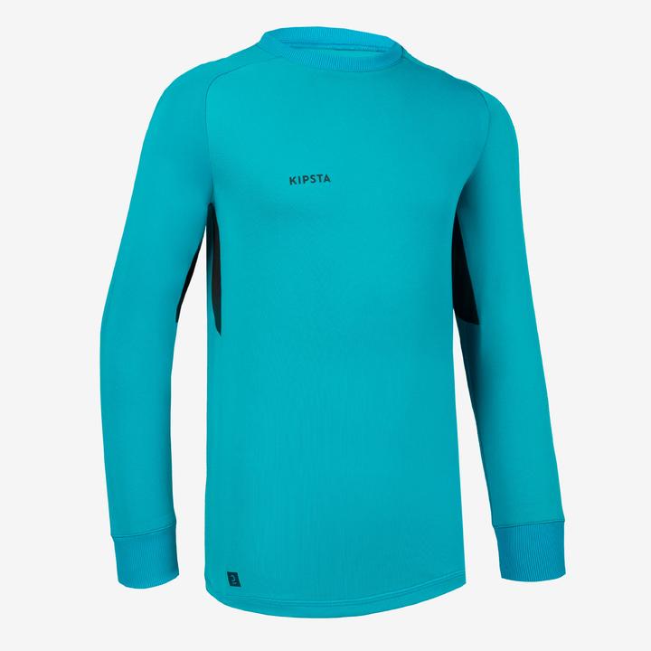 Actual product image Kipsta Kids football goalkeeper jersey - F100 turquoise (6, 7, 8)