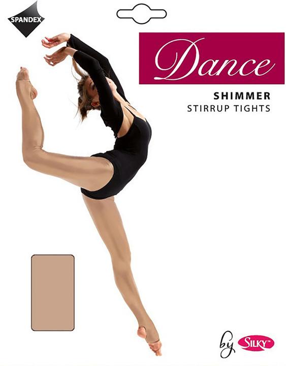 Produktbild Silky Mädchen TanzStrumpfhose Fersen und ZehenÖffnung SchimmerEffekt (140)