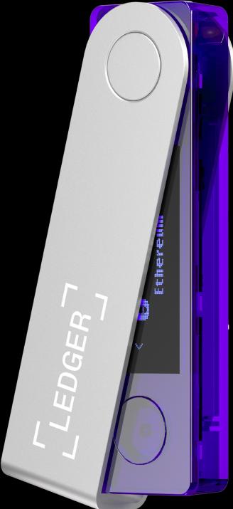 Actual product image Ledger Nano X - Purple (Dogecoin, Dash, Bitcoin, Litecoin, Ethereum Classic)