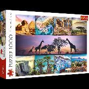 Actual product image Trefl Puzzle 1000 - Collage - Africa (1000 pieces)