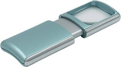 Produktbild Wedo Lupe eckig beleuchtet f.sort. Trendfarben incl. Batterien