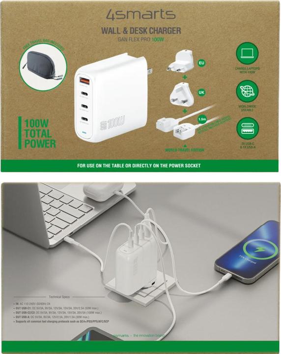 Immagine prodotto 4smarts GaN Flex Pro (100 W)