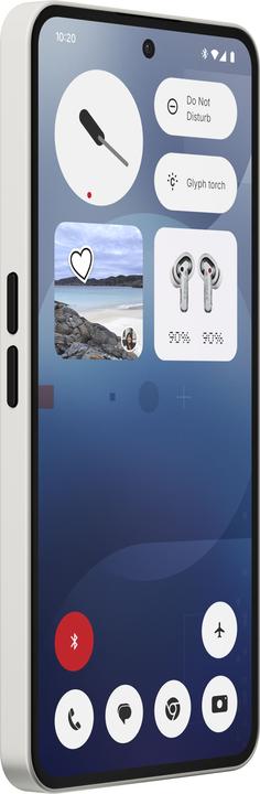 Image du produit Nothing Téléphone (3a) (256 Go, Blanc, 6.77", Double SIM, 50 Mpx, 5G)