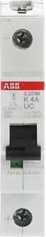 Produktbild ABB LS S201M-K4UC SicherungsautomatÂ K-Char., 10kA, 4A, 1P