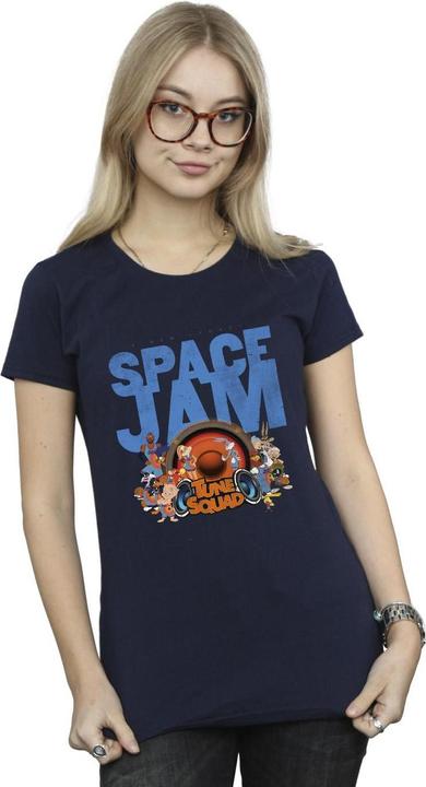 Actual product image Space Jam Womens/Ladies Tune Squad Cotton T-Shirt (XL)