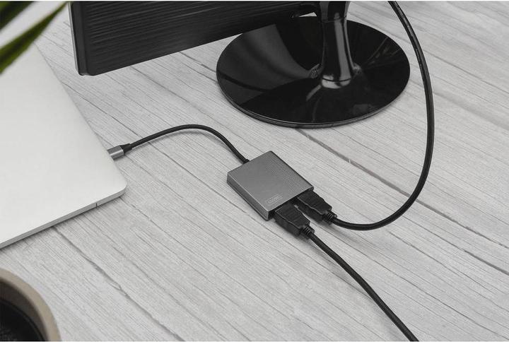 Produktbild Digitus USB Type-C 4K 2in1 HDMI Grafik-Adapter (USB Typ-C, 6 cm)