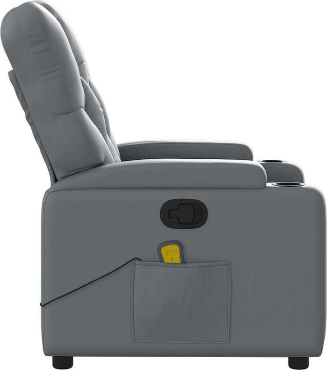 Produktbild VidaXL Massagesessel Grau Kunstleder,Farbe: Grau,Material