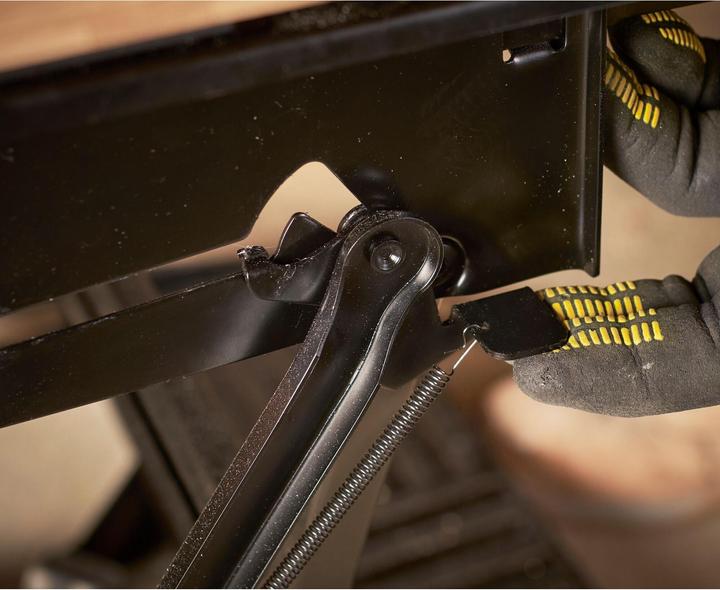 Actual product image Stanley Workmate with bamboo worktop and dual working height, loadable up to 250kg (50.50 cm, 54 cm)