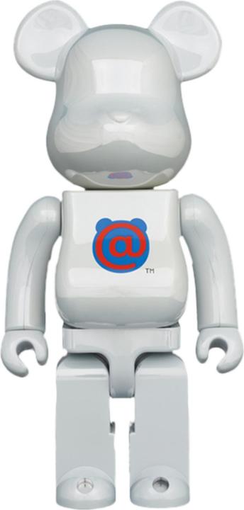 Medicom Bearbrick “1st Model – White Chrome” 400% Figur