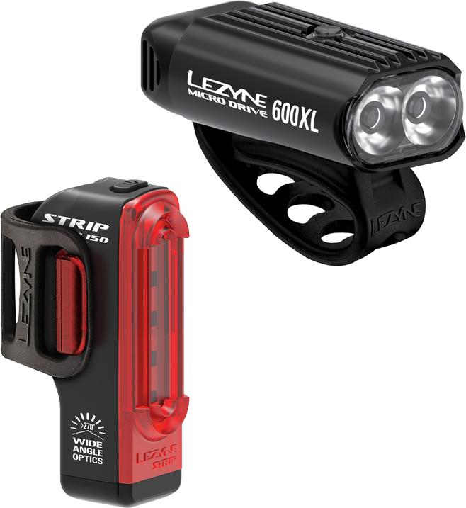 Produktbild Lezyne Micro Drive/Strip Pair (600 lm, 150 lm)