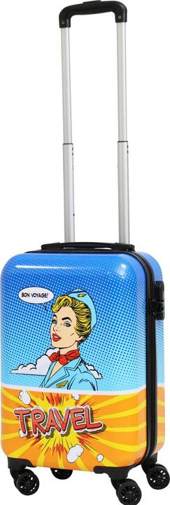 Produktbild ProWorld Trolley, Hartschalenkoffer, Retro-Design (27 l)