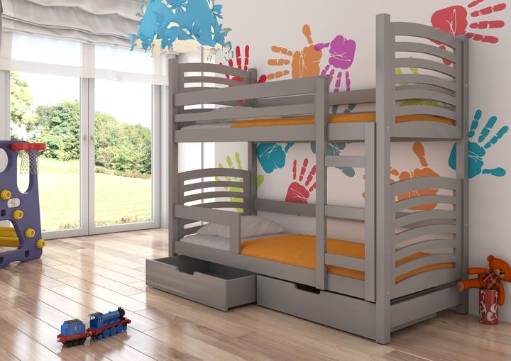 Actual product image ADRK Furniture Double bunk bed with OSUNA mattresses