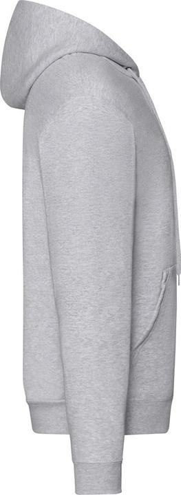 Actual product image Fruit of the Loom Mens Classic Heather Zipped Hoodie (L)