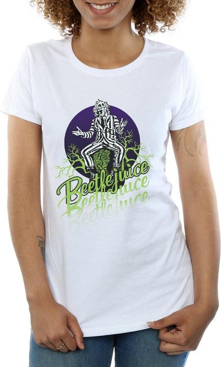 Image du produit Beetlejuice T-shirt en coton Faded Pose Femme/Femme (L)
