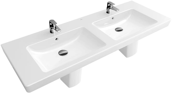 Immagine prodotto Villeroy & Boch Mobile V&B doppio lavabo SUBWAY 2.0 1300x470mm, con ÜL we C+ (470 mm, 1300 mm)