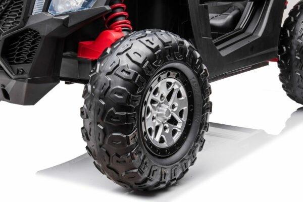 Immagine prodotto Es-toys Kinderfahrzeug schwarz – Elektro Auto „Com 18“ – 24V7A Akku, 4x Motoren - Allrad + 2 Sitzer