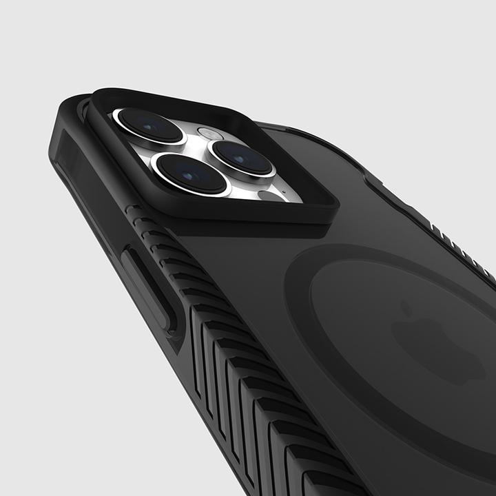 Actual product image Case-Mate Tough Grip Plus D3O MagSafe - iPhone 15 Pro Max Case (Smoke/Black) (Apple iPhone 15 Pro Max)