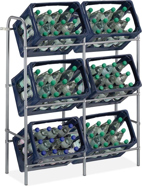 Image du produit Relaxdays Rayonnage à bouteilles (96 x 33 x 116 cm)