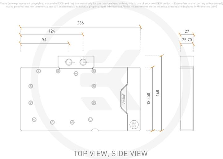 Produktbild EKWB EK Vanduo blockiert EK-Quantum Vector² FE RTX 4090 D-RGB - Nickel + Acetal