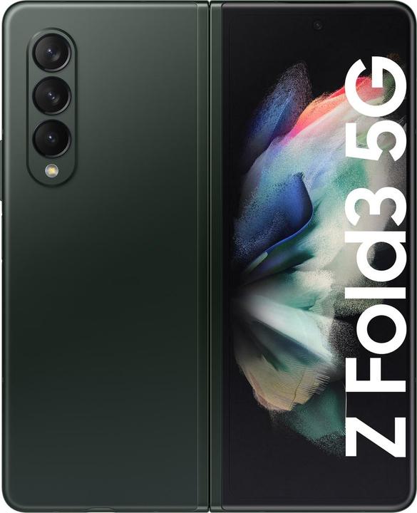Actual product image Samsung Galaxy Z Fold3 5G EU (512 GB, Phantom Green, 7.60", SIM + eSIM, 12 Mpx, 5G)