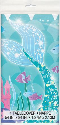 Image du produit Unique Nappe anniversaire sirène (137 x 213 cm)