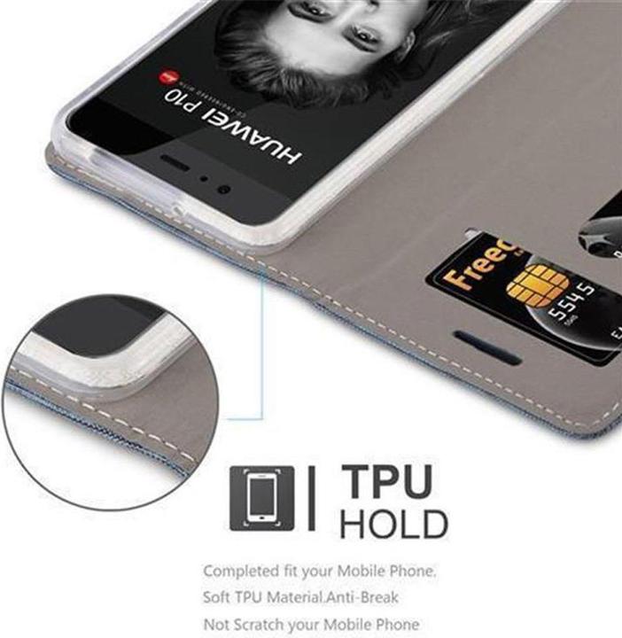 Actual product image Cadorabo Book Jeans Optics Cover (Huawei P10)